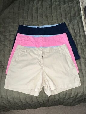 Crown & Ivy Caroline Shorts • Bundle of 3 • 5” Inseam • Stretch Twill